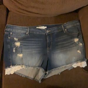 Torrid jean shorts